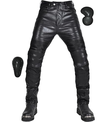 Amazon | 南海部品 NANKAI（ナンカイ） レザーパンツ ブラック/グレー